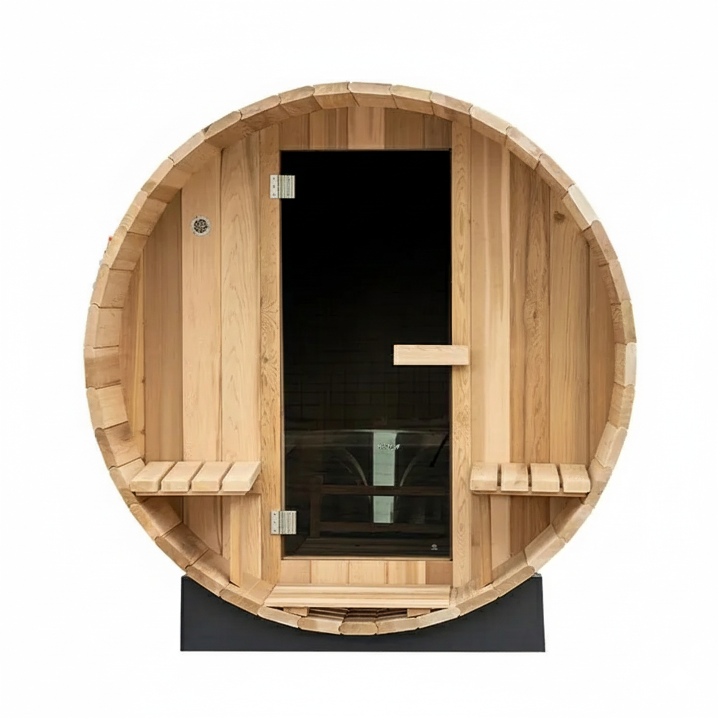 Barrel Sauna with Porch