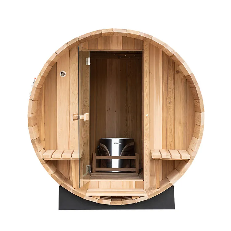Barrel Sauna with Porch