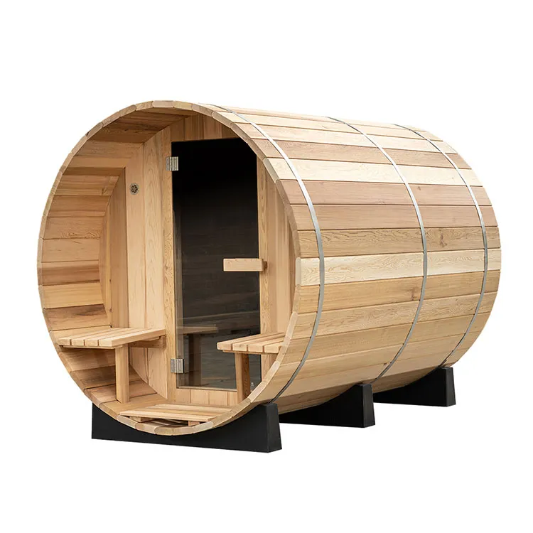 Barrel Sauna with Porch